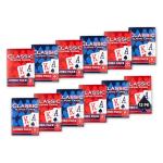 Classic Playing Cards 12 Pack, Jumbo Index, Red and Blue Casino Quality Bulk Playing Card Decks, Bulk Playing Cards for Poker, Black Jack, Euchre, Card Games, and Family Game Night