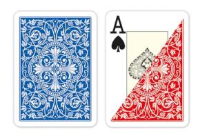 DA VINCI Luna, Italian 100% Plastic Playing Cards 2 Deck Set, Poker Size Jumbo Index (Large Print)