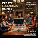 LOYCHIP 300 Piece Poker Set 11.5g Numbered Chips with Aluminum Case 2 Decks Cards Dealer Blind Buttons 5 Dice for Texas Holdem Blackjack Casino Gaming