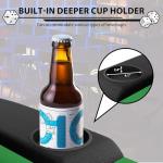 PeakPursuit Oval Poker Table with Collapsible Legs, Blackjack Gaming Tables for 8 Players, Casino Leisure Table with Water-Resistant Cushioned Rail