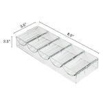 Brybelly Clear Acrylic Poker Chip Tray | for Standard Size Chips & Clay Chips | Each Tray Holds 100 Chips | 10 Trays - No Lids