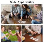 Etyishe Plastic Playing Cards,Waterproof Cards,Deck of Cards,Jumbo Large Print Playing Cards for Adult Senior,Premium Poker Card Set for Fun Pool Beach Party Card Games,Metallic Gold & Silver(2 Pack)