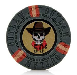 Versa Games Outlaw Clay Poker Chips in 13g - Pack of 50 (Choose Colors) (Silver)