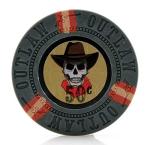 Versa Games Outlaw Clay Poker Chips in 13g - Pack of 50 (Choose Colors) (Silver)