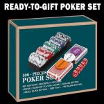 Kiddie Play Poker Chips Set 100 PCS 11.5 Gram Chips with Dice for Texas Hold’em Blackjack Gambling