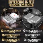 Dual Deck Revolving Canasta Card Holder – 360° Rotating Acrylic card holders for playing cards Tray | Holds 2 Decks for Poker, Bridge & More | Clear, Durable & Easy Access for Home & Casino Games