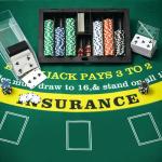 Honoson Poker Chip Tray with 6 Deck Blackjack Shoe and Discard Tray Black Poker Chip Dealer Holder Card Shoe Black Plastic Jack Dispenser Table Set for Casino Game Party Accessories