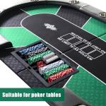 Honoson Poker Chip Tray with 6 Deck Blackjack Shoe and Discard Tray Black Poker Chip Dealer Holder Card Shoe Black Plastic Jack Dispenser Table Set for Casino Game Party Accessories