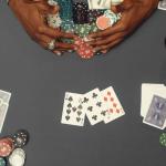 Poker Table Topper - Foldable Texas Hold 'Em Set with Carry Case, 300 Poker Chips, 2 Decks of Cards, and Dealer and Blind Buttons by Trademark Poker