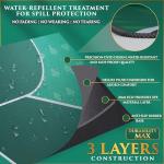 Poker Table Top - Foldable 70" x 35" Texas Hold'em Poker Mat with Non-Slip Backing and Zipper Carrying Bag - Waterproof and Portable Casino Table Topper Card Mat for Home Game Nights Up to 10 Players