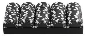 11.5 Gram Casino Style Poker Chips | Poker Chips Replacements (Black, 300 Chips)