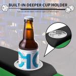 IDEALHOUSE Oval Poker Table with Collapsible Legs, 10 Player Blackjack Gaming Table, Casino Leisure Table with Water-Resistant Cushioned Rail and Stainless Steel Cup Holders,Green