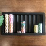 Poker Chip Tray Dealer Holder - Blackjack Casino Poker Table Dealer Chips Rack