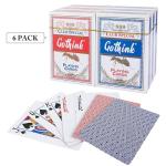 GOTHINK Playing Cards, 6 Decks of Cards, Poker Size, Standard Index, for Texas Hold'em, Blackjack, Euchre, Canasta Card Game, Casino Grade Poker Cards