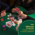 Queensell Poker Set with 300 Poker Chips 11.5 Gram for Texas Holdem – Professional Weight Poker Chips Set with 2 Decks Cards, Big Small Dealer Buttons, and Dices – Premium Poker in Aluminum Case