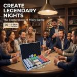 HEITOK Poker Chips Set 500pcs, Casino Chips Set with Numbers Aluminum Travel Case, Waterproof of 11.5g Poker Set for Texas Holdem Blackjack Gambling