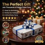 HEITOK Poker Chips Set 500pcs, Casino Chips Set with Numbers Aluminum Travel Case, Waterproof of 11.5g Poker Set for Texas Holdem Blackjack Gambling