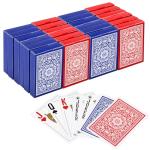 Outus 24 Decks Waterproof Playing Cards Plastic Poker Game Jumbo Index Large Size Waterproof Washable for Texas Holdem Poker Family Game Birthday Party for Beach Pool Camping