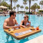 Outus 24 Decks Waterproof Playing Cards Plastic Poker Game Jumbo Index Large Size Waterproof Washable for Texas Holdem Poker Family Game Birthday Party for Beach Pool Camping