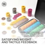 SLOWPLAY Godel 14g Clay Poker Chips Set for Texas Hold’em, 500 PCS [Blank Chips] Features a High-end Chip case with Extra Durable German Polycarbonate Shell, Ideal Gifts for Poker Players