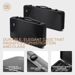 SLOWPLAY Godel 14g Clay Poker Chips Set for Texas Hold’em, 500 PCS [Blank Chips] Features a High-end Chip case with Extra Durable German Polycarbonate Shell, Ideal Gifts for Poker Players