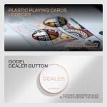 SLOWPLAY Godel 14g Clay Poker Chips Set for Texas Hold’em, 500 PCS [Blank Chips] Features a High-end Chip case with Extra Durable German Polycarbonate Shell, Ideal Gifts for Poker Players