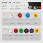 SLOWPLAY Godel 14g Clay Poker Chips Set for Texas Hold’em, 500 PCS [Blank Chips] Features a High-end Chip case with Extra Durable German Polycarbonate Shell, Ideal Gifts for Poker Players