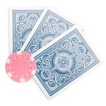 Brybelly 50 Pink Clay Composite Striped Diced 11.5 Gram Poker Chips