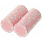 Brybelly 50 Pink Clay Composite Striped Diced 11.5 Gram Poker Chips