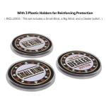 GSE Games & Sports Expert Metal Small Blind, Big Blind, Dealer Button - Set of 3 Professional Texas Hold‘em Poker Button for Gambling Card Games, Poker Nights, Tournaments