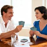 Wkchxd Playing Cards 2 Pack, Deck of Cards, Standard Playing Cards for Adult, Premium Poker Card Set, Deck of Playing Card for Blackjack,Euchre,Canasta,Family Game Night,Party Games (Blue & Purple)