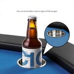 Poker Table with Collapsible Legs, Water-Resistant Cushioned Rail Casino Gaming Table