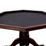 Furniture of America Deaton 48" x 48" Traditional 8-Sided Octagon-Shaped Wood Gaming Table with Inter-Changeable Top, Cupholder, Pedestal Legs, Assembly Required, in Cherry Finish
