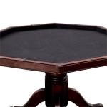 Furniture of America Deaton 48" x 48" Traditional 8-Sided Octagon-Shaped Wood Gaming Table with Inter-Changeable Top, Cupholder, Pedestal Legs, Assembly Required, in Cherry Finish