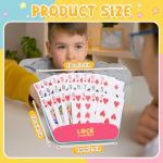 Prudiut 2 PCS Card Holders for Playing Cards, Playing Card Game Holders Tabletop Stand Cards Holder for Adults Seniors Poker Cards Game Accessory