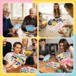 Prudiut 2 PCS Card Holders for Playing Cards, Playing Card Game Holders Tabletop Stand Cards Holder for Adults Seniors Poker Cards Game Accessory