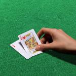 CAIT CHAPMAN HOME COLLECTION Green Felt Game Table Cover Fitting 62"-66" Diameter Round, Hexagon or Octagonal Tables