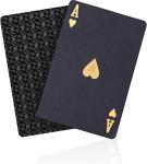 ACELION Waterproof Playing Cards, Plastic Playing Cards, Deck of Cards, Gift Poker (Black Diamond Cards)