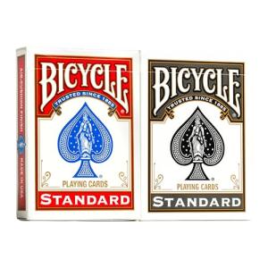 Bicycle Rider Back Playing Cards, Standard Index, Red & Black Decks of Cards, Premium Poker Cards for Blackjack, Casino Games & Family Game Night, 2 Count (Pack of 1)