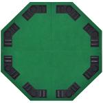 EVIEUN 48" 8-Player Foldable Poker Table Top, Casino Texas Hold'em Layout, Portable Anti-Slip Blackjack Poker Table Mat with Carrying Bag for Family Games Casino