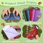 Playing Cards 6 Pack, 6 Decks of Cards, Playing Cards Bulk, Large Print Playing Card for Family Game Night,Blackjack,Poker,Pinochle,Bridge,Canasta,Holiday Party Card Games, 6 Unique Colors & Designs