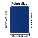 Yuanhe 12Pack Poker Cut Cards - Poker Size Casino Cutting Card in Muti Colors for Poker Texas Hold'em Blackjack Home Games