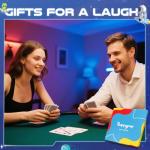 HAPPYPOP Lucky Poker Gifts for Men - Gambling Gifts for Gambler, Las Vegas Casino Money Socks