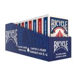 Bicycle Jumbo Index Playing Cards, 12 Pack Bulk Set of Large Print Poker Size Cards, Red & Blue Backs, for Easy Reading, Family Card Games, Classrooms, and Casino Play