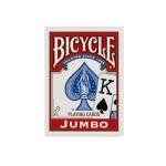 Bicycle Jumbo Index Playing Cards, 12 Pack Bulk Set of Large Print Poker Size Cards, Red & Blue Backs, for Easy Reading, Family Card Games, Classrooms, and Casino Play