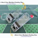 SEETOOOGAMES 6 Deck Clear Blackjack Dealing Shoe