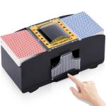 Unniweei Automatic Card Shuffler 1-2 Decks, Battery-Operated Electric Shuffler, Casino Card Game for Poker, Home Card Game, UNO, Phase10, Texas Hold'em, Blackjack, Home Party Club Game