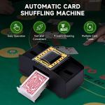 Unniweei Automatic Card Shuffler 1-2 Decks, Battery-Operated Electric Shuffler, Casino Card Game for Poker, Home Card Game, UNO, Phase10, Texas Hold'em, Blackjack, Home Party Club Game