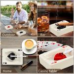 Amylove 2 Pcs Cool Ashtray Creative Poker Ceramic Cigarette Ashtray for Stoners Ceramic Poker Cigarette Accessories for Home Office Stoner Room Decor Men Women Gift Supplies