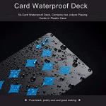 Merytes 2 Deck of Waterproof Poker Cards and Playing Cards with Flexible Plastic PVC and Classic Trick Cards